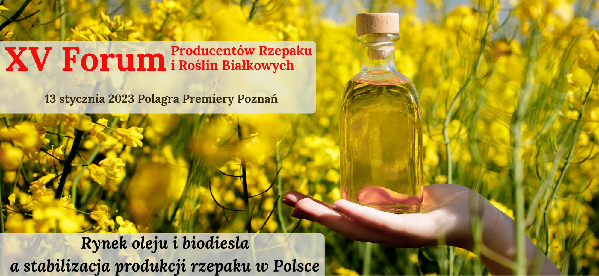 XV Forum Producentów Rzepaku i Roślin Białkowych